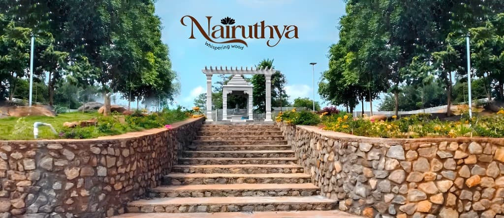 Nairuthya Whispering Wood farmland landscape in Honnasandra